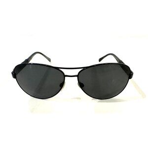 Men's Burberry Black Aviator Sunglasses with Plaid Fabric on Sides (Pre-owned)